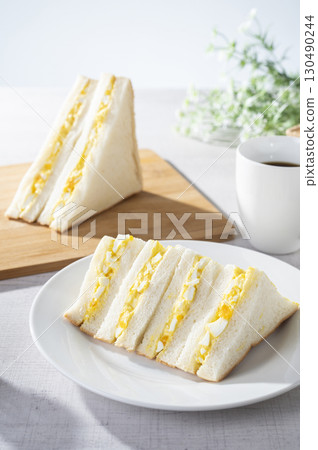 Delicious egg sandwich Delicious egg sandwich 130490244
