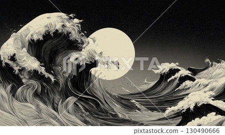 wave, ocean, sea 130490666