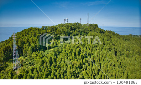 A view of the village and surrounding mountains in the Sasagawa district of Asahi Town in eastern Toyama Prefecture A view of the village and surrounding mountains in the Sasagawa district of Asahi Town in eastern Toyama Prefecture 130491865