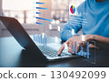 Analytics and Data Management Systems. Business Analytics and Data Management Systems to make reports with KPI  and metrics connected to the database for technology finance 130492099