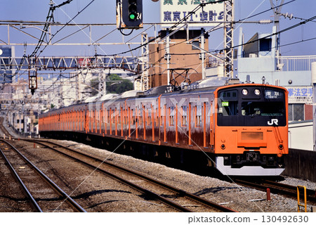 2007: Ten 201 series local trains running on the Chuo Main Line 2007: Ten 201 series local trains running on the Chuo Main Line 130492630