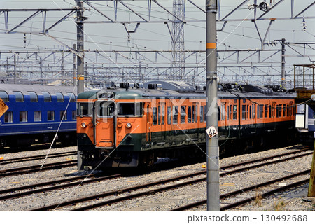2007 113 series train parked at the depot 130492688