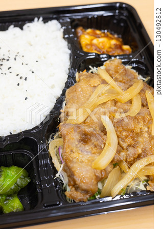Delicious pork ginger-grilled lunch Delicious pork ginger-grilled lunch 130492812