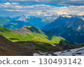 View on the alpine valley Grindelwald. Jungfrau, Switzerland. Under the Bernese alps. Mountain village. 130493142