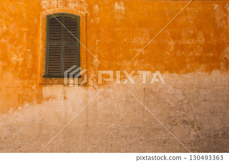 Ciutadella Menorca wooden shutter window Ciutadella Menorca wooden shutter window 130493363