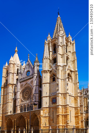 Cathedral of Leon in Castilla at Spain Cathedral of Leon in Castilla at Spain 130493410