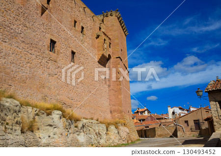 Mora de Rubielos Teruel Muslim Castle in Aragon Spain 130493452