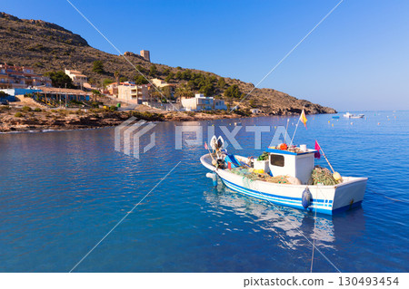 La Azohia beach Murcia in Mediterranean Spain 130493454