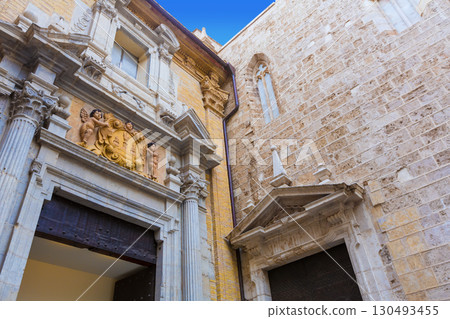 Valencia San Martin church facade of Spain 130493455