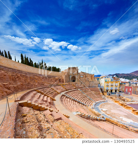 Cartagena Roman Amphitheater in Murcia Spain Cartagena Roman Amphitheater in Murcia Spain 130493525