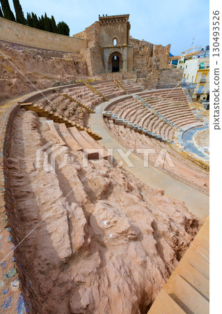 Cartagena Roman Amphitheater in Murcia Spain Cartagena Roman Amphitheater in Murcia Spain 130493526