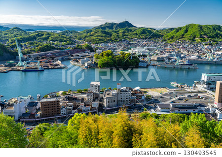 <Hiroshima Prefecture> Panoramic view of Onomichi cityscape and the Senkoji Park Observatory 130493545