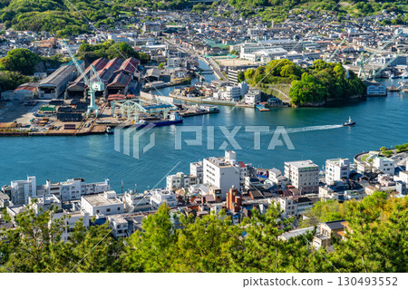 <Hiroshima Prefecture> Panoramic view of Onomichi cityscape and the Senkoji Park Observatory 130493552