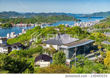 <廣島縣>尾道市街景及千光寺公園展望台全景 130493554