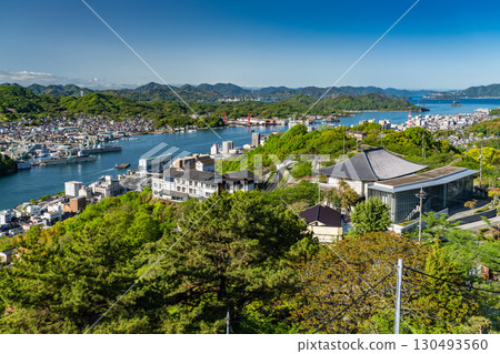 <Hiroshima Prefecture> Panoramic view of Onomichi cityscape and the Senkoji Park Observatory 130493560