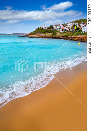 Fornells in Menorca Cala Tirant beach at Balearic Islands 130493579