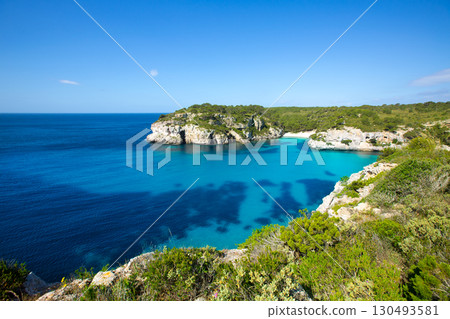 Cala Macarella Macarelleta Cituradella in Menorca Balearic Cala Macarella Macarelleta Cituradella in Menorca Balearic 130493581