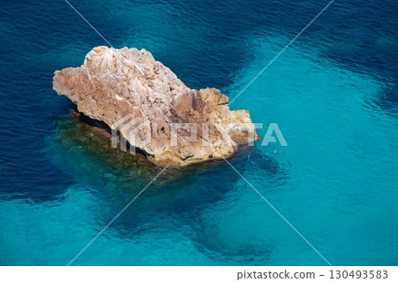 Cala Macarella Menorca turquoise Balearic Mediterranean 130493583