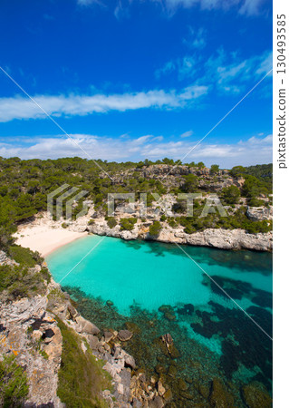 Cala Macarelleta in Menorca at Balearic Islands 130493585