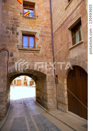 Mora de Rubielos in Teruel Aragon stonewall village Mora de Rubielos in Teruel Aragon stonewall village 130493605