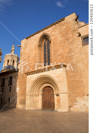 Valencia Cathedral romanesque door Puerta Palau Almoina 130493613