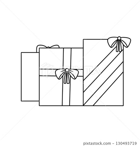 A gift box with a bow on it 130493719