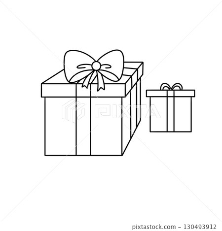 A box with a bow on top of it A box with a bow on top of it 130493912