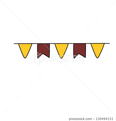 A banner with flags on it 130494131