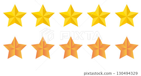 Golden star rating icon product quality review for web, ui, mobile apps. One star mark icon sign is a product premium quality review. 130494329