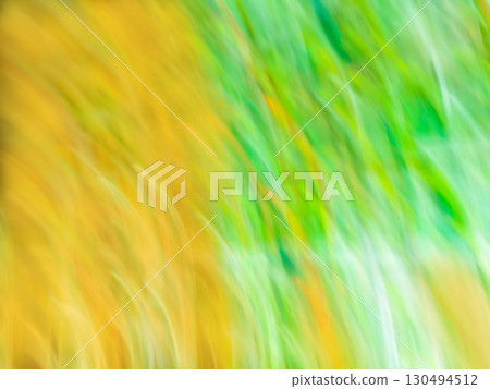 Autumn golden moving blur background with falling leaves 130494512