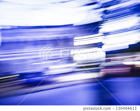 Urban night walk  blurred  background. Abstract night motion blurred city view. 130494613