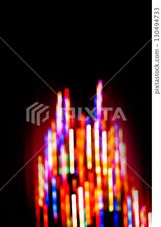 Abstract bokeh dark background with reflections of neon rays for showing products Abstract bokeh dark background with reflections of neon rays for showing products 130494733