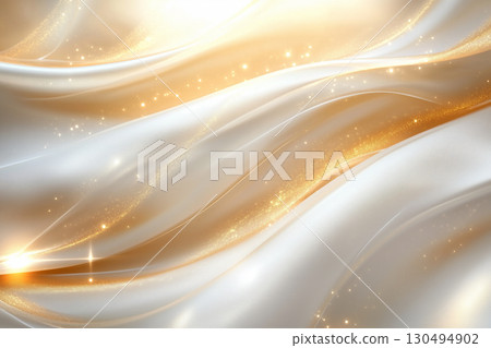 Luxurious white and gold wave background. Ideal for beauty advertising. Luxurious white and gold wave background. Ideal for beauty advertising. 130494902