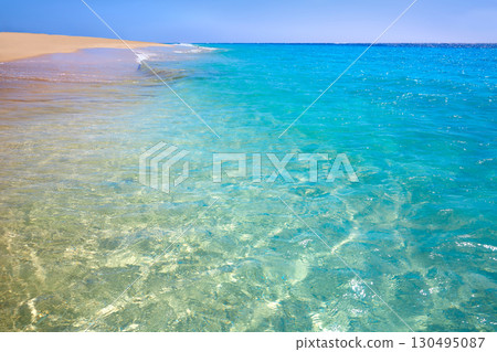 Morro Jable Matorral beach Jandia in Fuerteventura Morro Jable Matorral beach Jandia in Fuerteventura 130495087