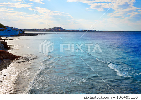 Denia beach Las Rotas in summer at Alicante 130495116