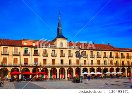 Leon Plaza Mayor in Way of Saint James Castilla 130495171