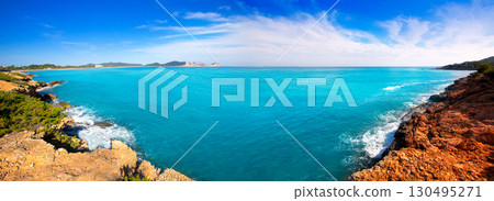Ibiza Platja des Codolar and Cap des Falco at Balearics 130495271