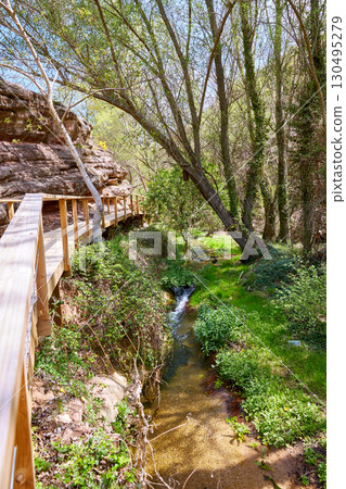 Cuenca Villar del Humo village river Vencherque in Spain Cuenca Villar del Humo village river Vencherque in Spain 130495279