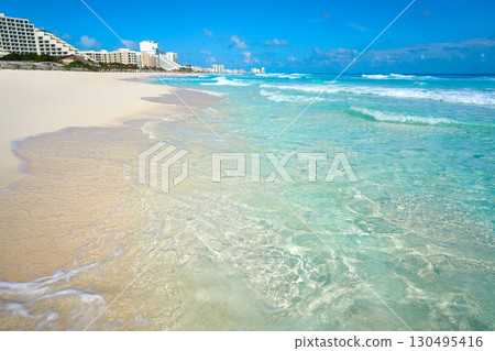 Playa Marlin in Cancun Beach in Mexico 130495416
