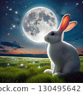 White Rabbit Watching the Moon[13] 130495642