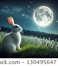 White Rabbit Watching the Moon[17] 130495647