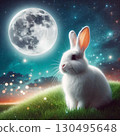 White Rabbit Watching the Moon[18] 130495648