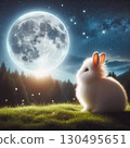 White Rabbit Watching the Moon[21] 130495651