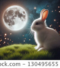 White Rabbit Watching the Moon[25] 130495655