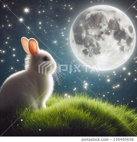 白兔觀月[26] 130495656