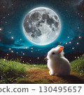 White Rabbit Watching the Moon[27] 130495657
