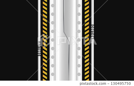 Futuristic industrial gate for game intro and sci-fi themes. Vector illustration Futuristic industrial gate for game intro and sci-fi themes. Vector illustration 130495750