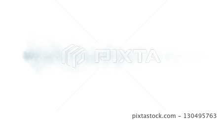 Blueish smoke trail on transparent background mockup template for visual effects and atmospheric simulation scenes Blueish smoke trail on transparent background mockup template for visual effects and atmospheric simulation scenes 130495763
