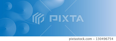 Abstract blue background with wave-like circular patterns 130496754