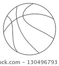 Abstract geometric circle with intersecting lines 130496793